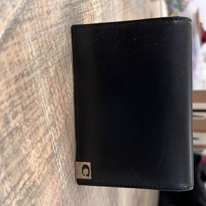 Mens New Black leather Coach wallet